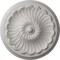Ekena Millwork Flower Spiral Ceiling Medallion (Fits Canopies up to 2"), 12 1/4"OD x 2 1/4"P, Ultra Pure White CM12FLUWF - alternate 1